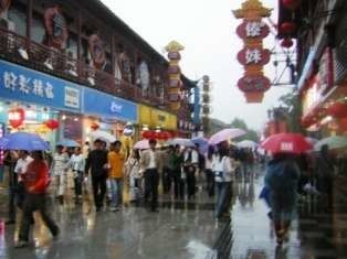 Rue commerçante de Fuzi Miao
