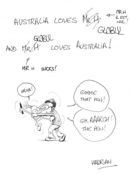 Mr H and Globul love Australia ! PLANETE H MR H PLANETE H MR H PLANETE H MR H PLANETE H MR HPLANETE H MR H PLANETE H MR H