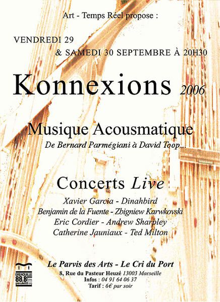 Affiche du festival Konnexions 2006