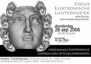 Affiche concert Elektronische Luistermuziek 28-09-2006