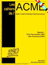 Couverture Cahiers de l'ACME n° 230