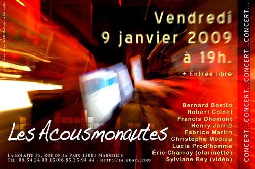 Affiche concert Acousmonautes