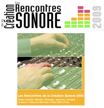 Affiche Rencontres de la création Sonore 2009