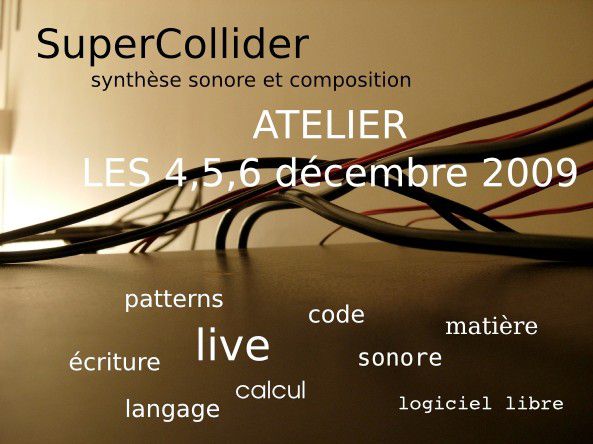 Visuel atelier SuperCollider