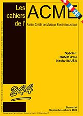 Couverture Cahiers de l'ACME n° 244 Couverture Cahiers de l'ACME n° 244