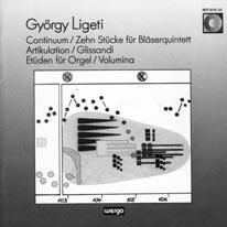 Pochette de l'enregistrement d'Artikulation de Ligeti