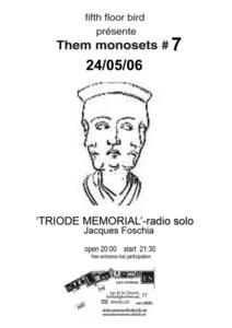 Affiche concert Jacques Foschia aux Ateliers Mommen