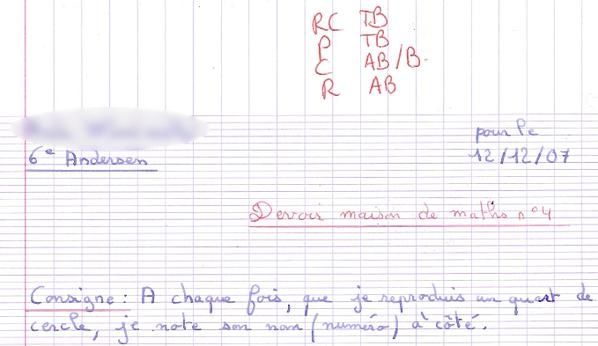 Devoir maison symétrie et quart de cercle - introduction - geombre