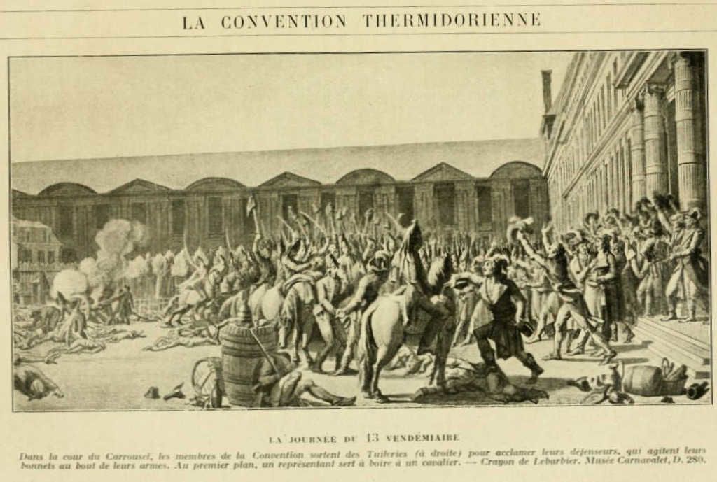 la convention thermidorienne - journee du 13 vendemiaire - Dessin-gravure sur la Révolution français