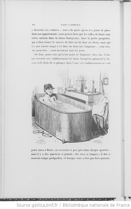 Dessin : bains à domicile à Paris
