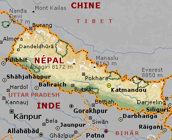 Carte Nepal