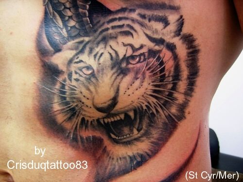 tatouage tigre et dragon - cristattoo83