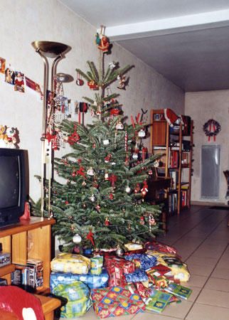 les cadeaux sous le sapin.