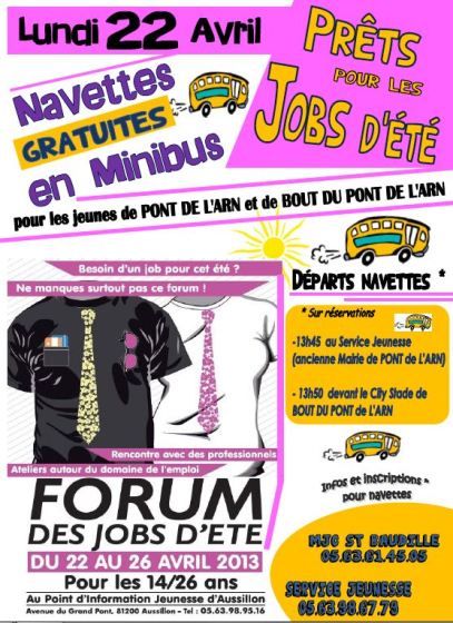 navette job ete2013