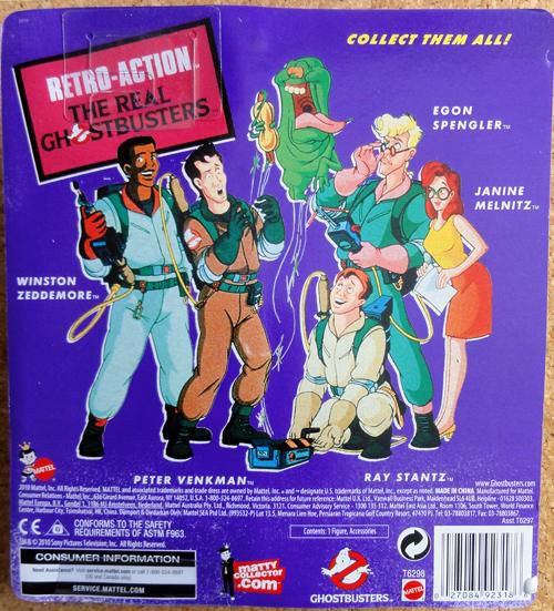 RETRO REAL GHOSTBUSTERS MATTEL BACK