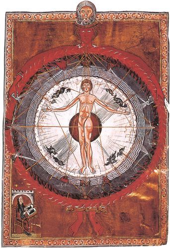 illustration hildegarde de bingen medieval mo