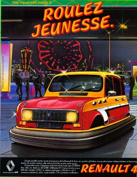 Publicité pour la R4 Publicité pour la R4