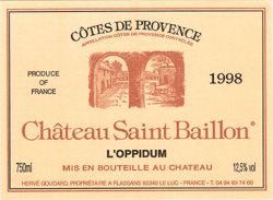 Saint Baillon, cuvée Oppidum