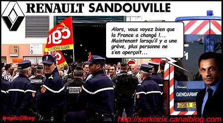 sarkozy renault sandouville trouillard ouvriers greve sarkostique sarkozy renault sandouville trouillard ouvriers greve sarkostique