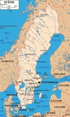 C'est la Suède ! Vous avez repéré Stockholm ?