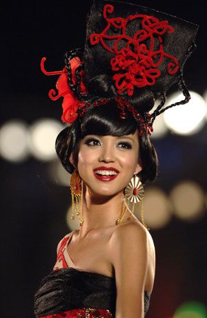 miss monde 2007 de profil miss monde 2007 portrait
