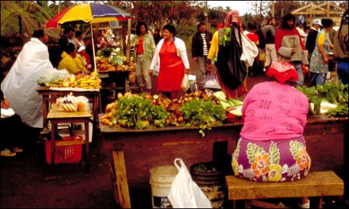 marché sur l'île de Pâques