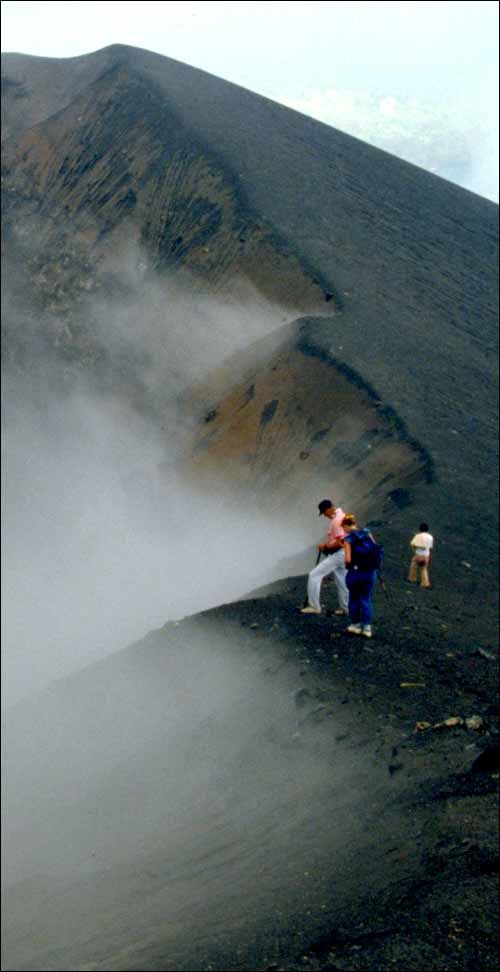 le cratère du volcan