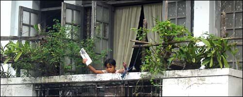 Myanmar - Yangon - Dans une rue