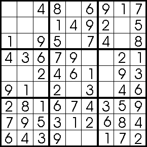 Le sudoku du 20 minutes en cours de solution