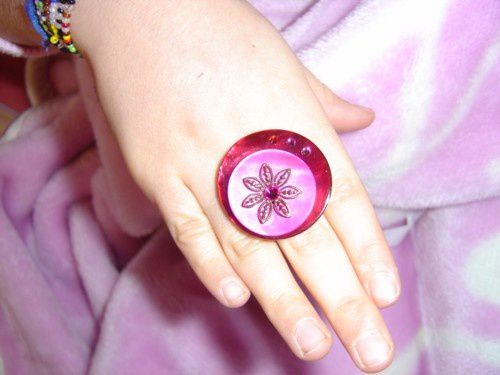 Bague boutons roses