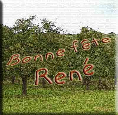 Carte Bonne Fête René