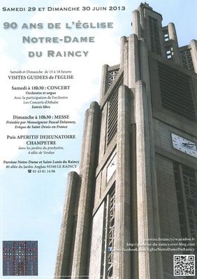 90 ans de l'église Notre-Dame du Raincy 90 ans de l'église Notre-Dame du Raincy