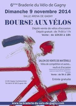 Bourse aux vélos à Gagny dimanche 9 novembre 2014 Bourse aux vélos à Gagny dimanche 9 novembre 2014