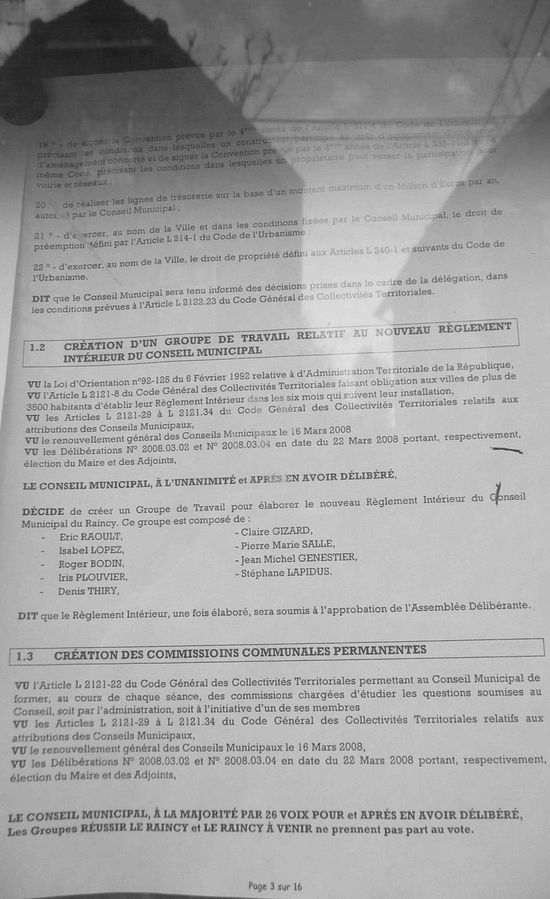Le Raincy Compte-rendu Conseil Municipal 7 avril page 3