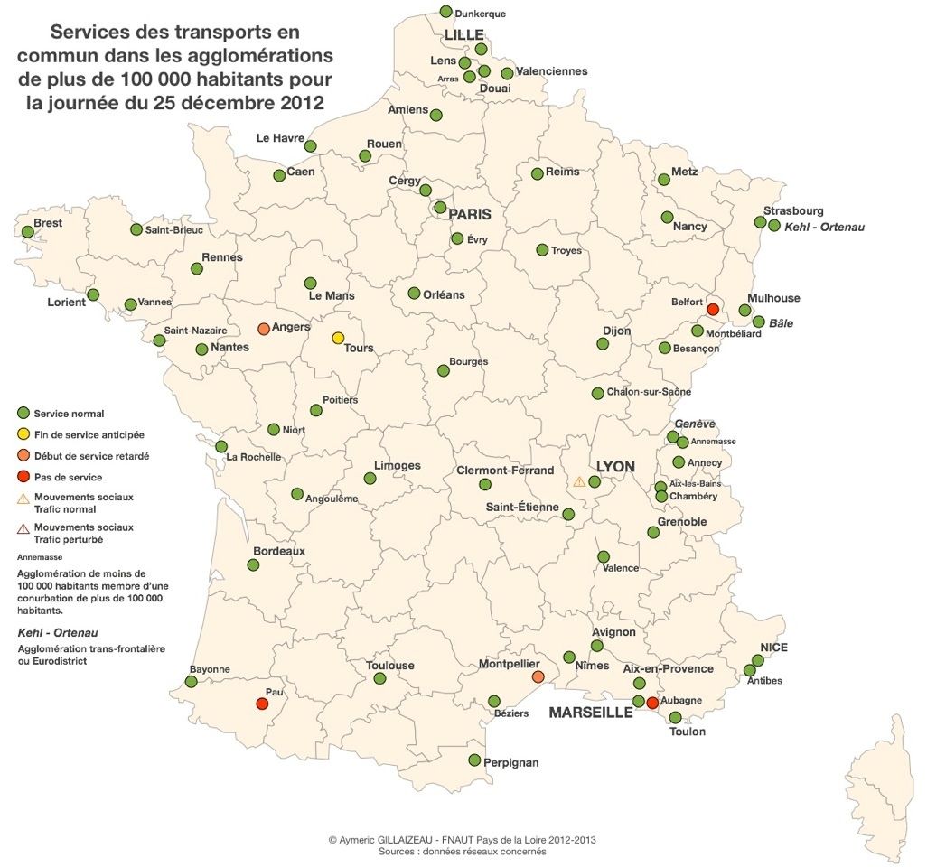 Services fêtes de fin d'année 2012 - 25-12