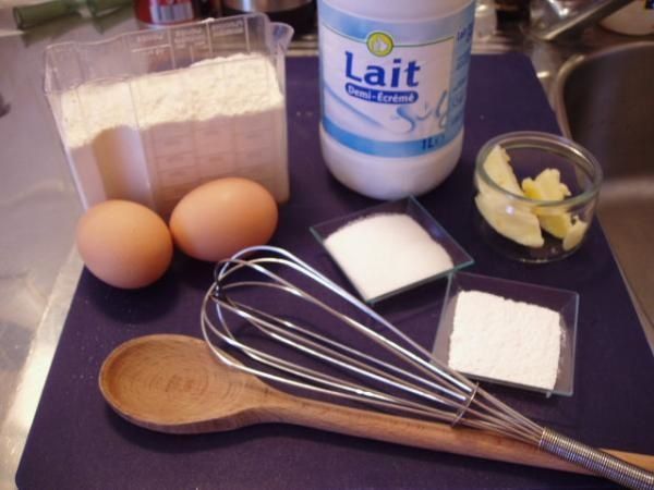 ingrédients pancakes