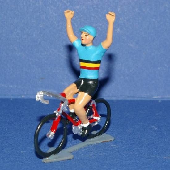 Cyclistes miniatures - Figurine avec maillot du champion de Belgique