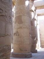 Colonnes de la salle hypostyle, temple de Karnak