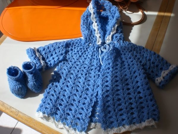 manteau chausson bleus