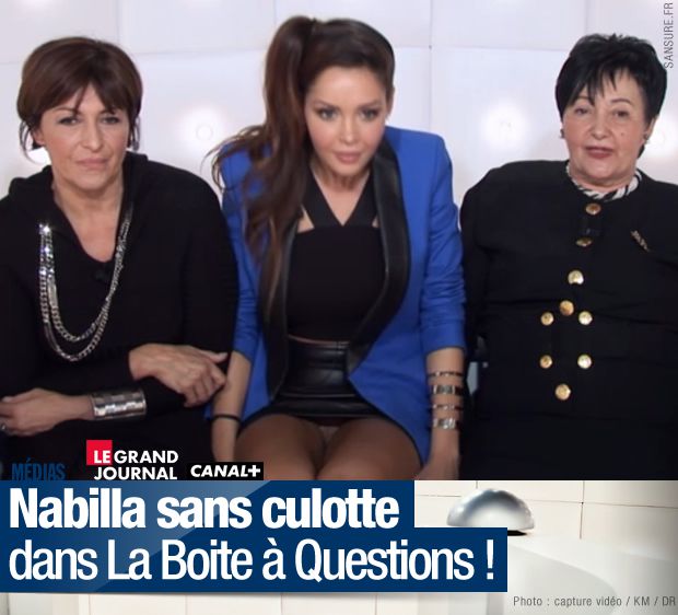 Nabilla sans culotte dans La Boite à Questions ! #LGJ - SANSURE.FR