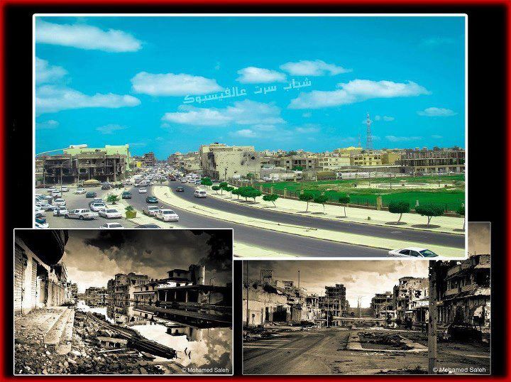 Sirte avant et après