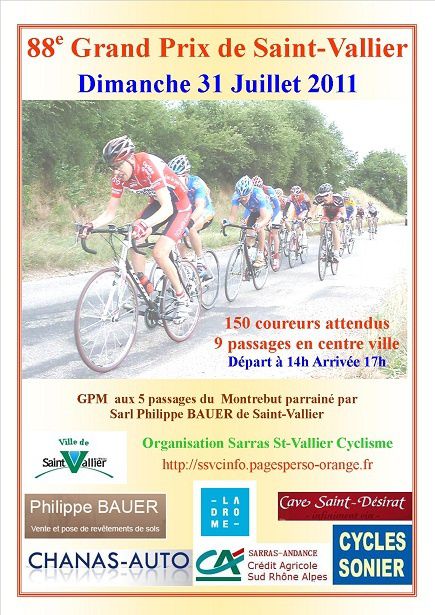 Affiche GP de St-Vallier 2011