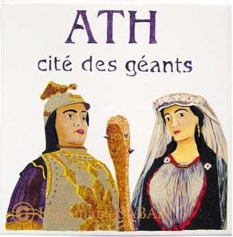 Numéro de porte personnalisable Ath cité des géants - Arts et sculpture: artistes peintres, sculpteurs