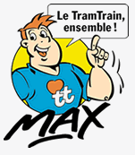 Max mascotte du Tram-train Mulhouse