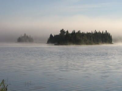 Brume sur le Lac Savane - Parc du Mont-Tremblant