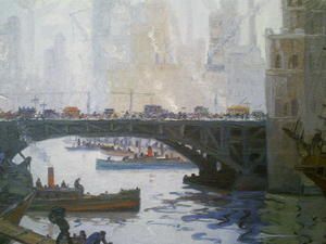 "Puente de Barracas"(1956) de Benito Quinquela Martín. Photo Petit Hergé février 2008.