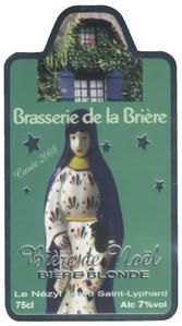 étiquette bière cuvée de Noël 2008 Brasserie de la Brière étiquette bière cuvée de Noël 2008 Brasserie de la Brière