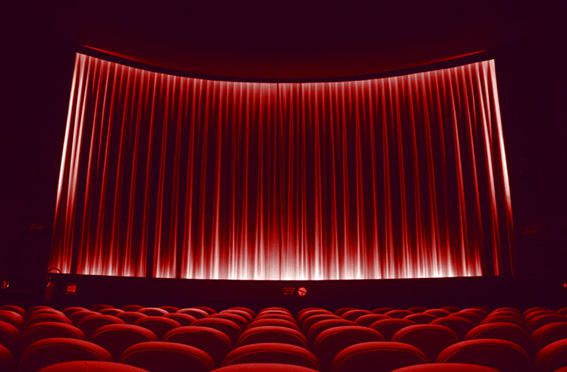 photo du rideau rouge du cinéma Le Parc à Liège, photo dominique houcmant aka goldo graphisme