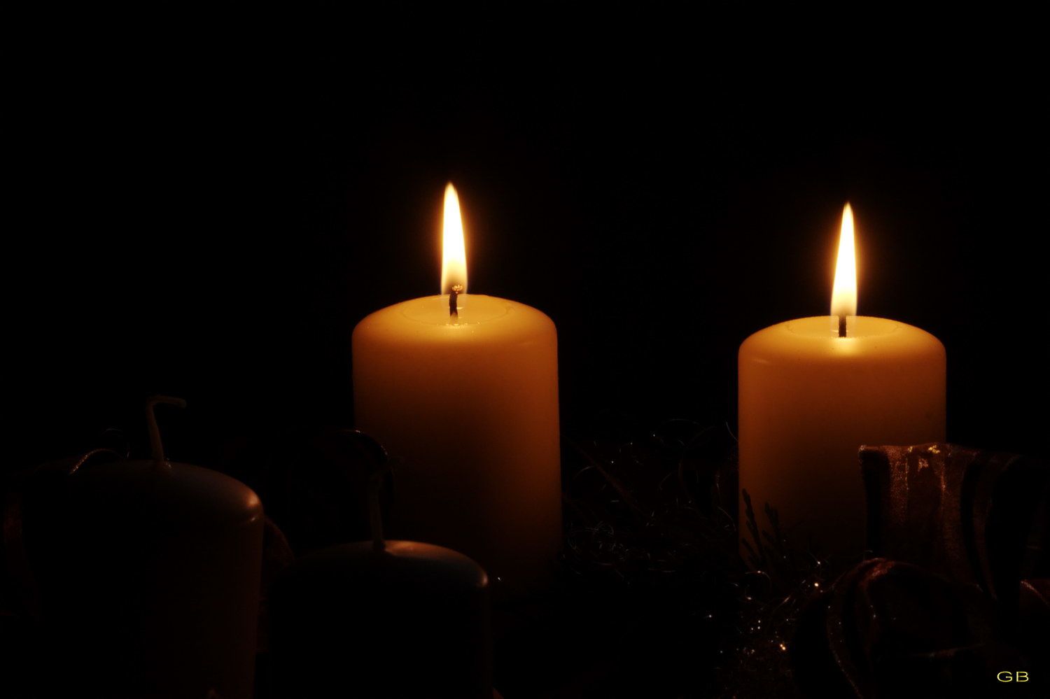 deux bougies pour le deuxième dimanche de l'avent - visions
