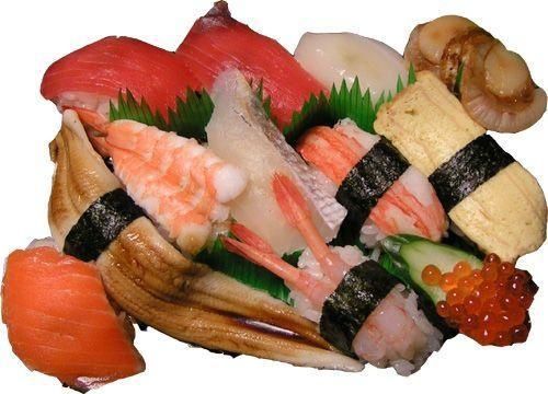 assortiment de sushis acheté au supermarché